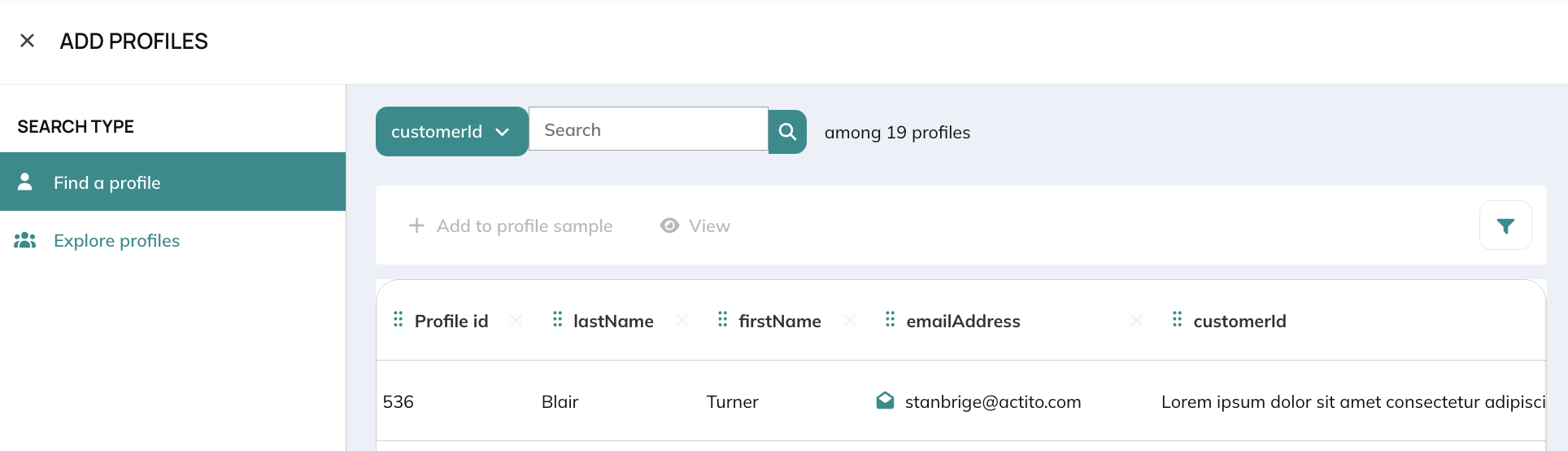 Profiles to add
