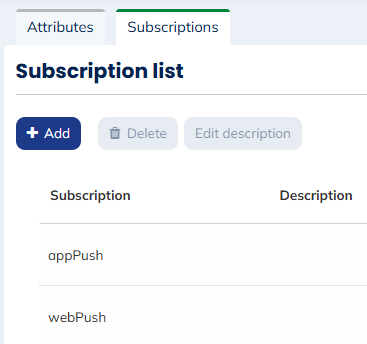 Subscriptions