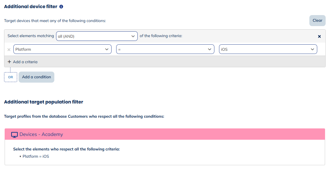Combination of both filters
