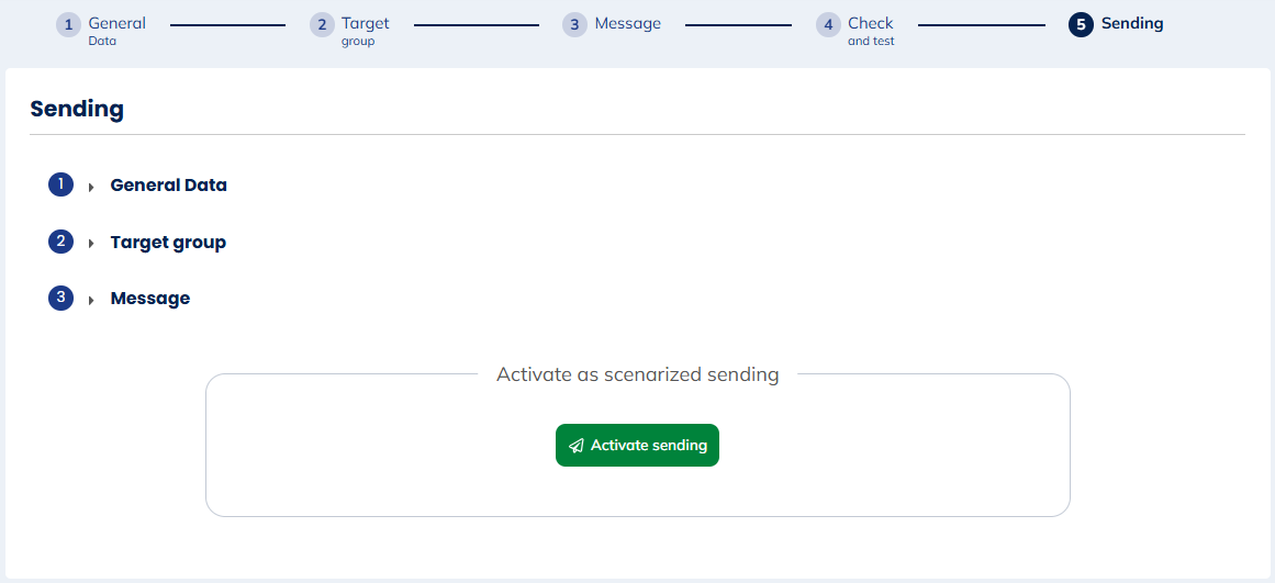 Send scenarized campaigns