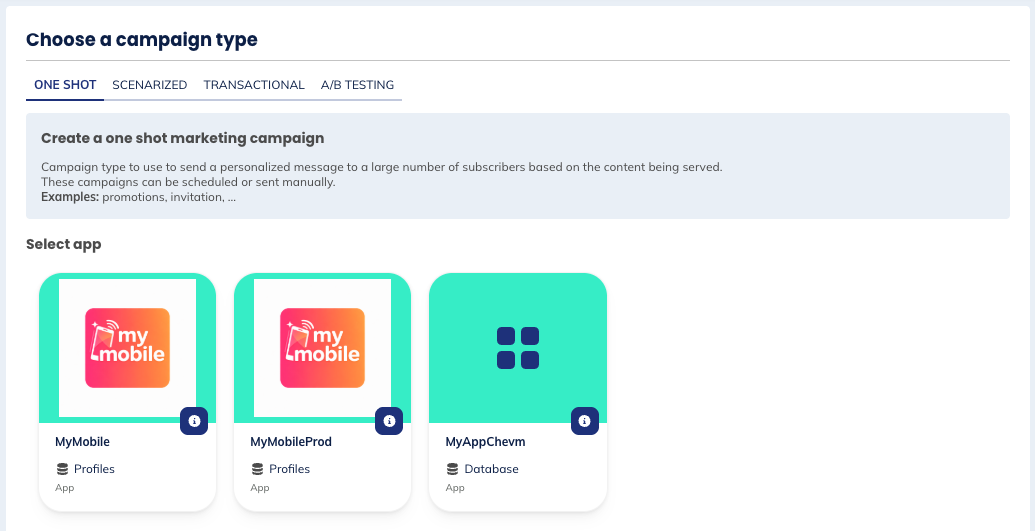 Select app