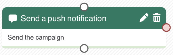 Send a push notification block