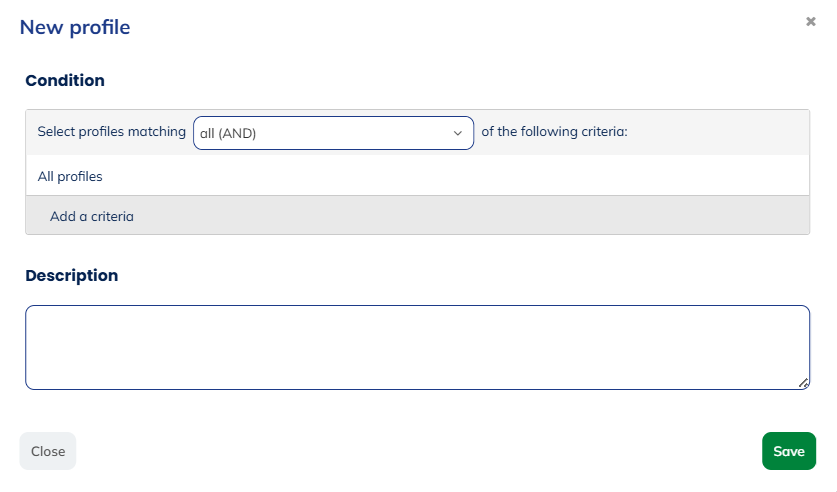 New profile block parameters