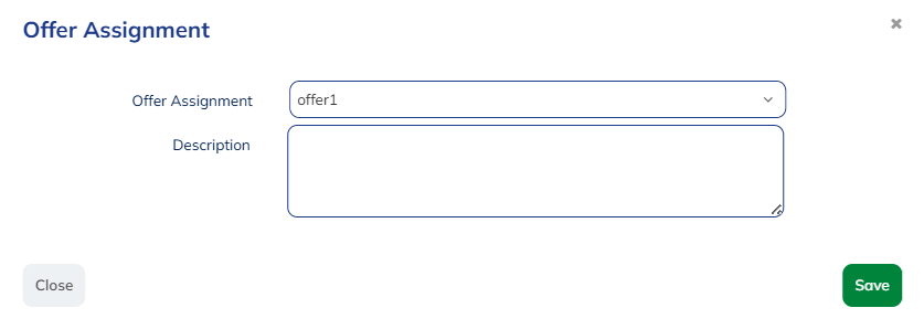 Offer assignment block parameters