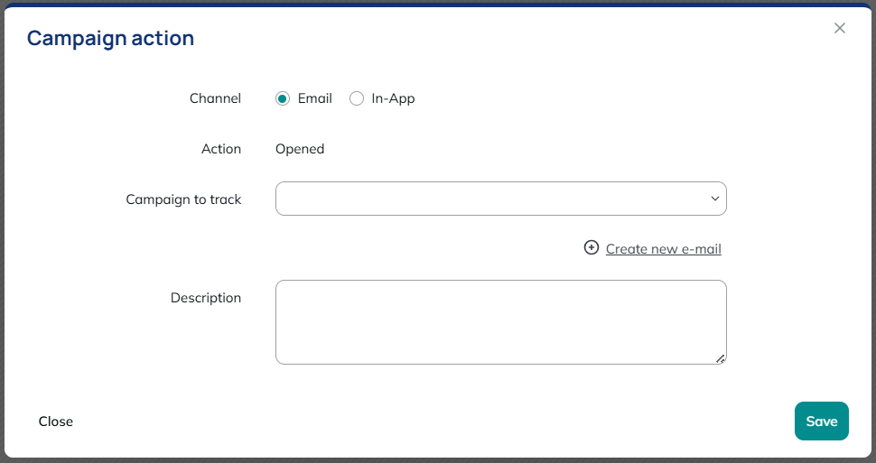 Campaign action block parameters