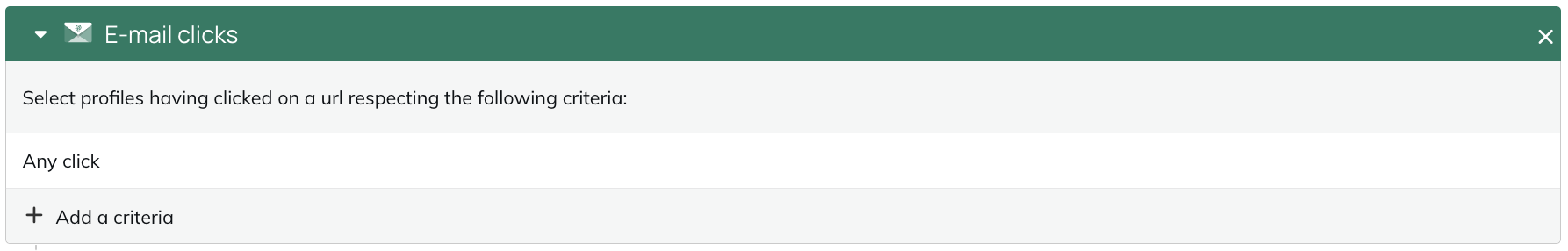 Email clicks module