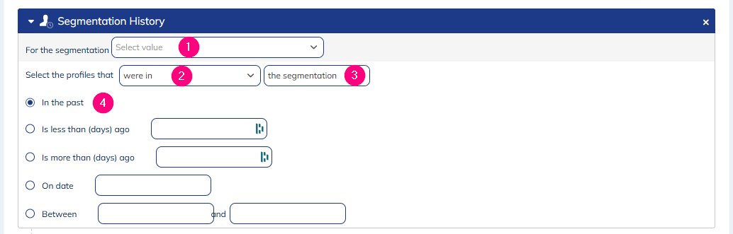 Segmentation history module
