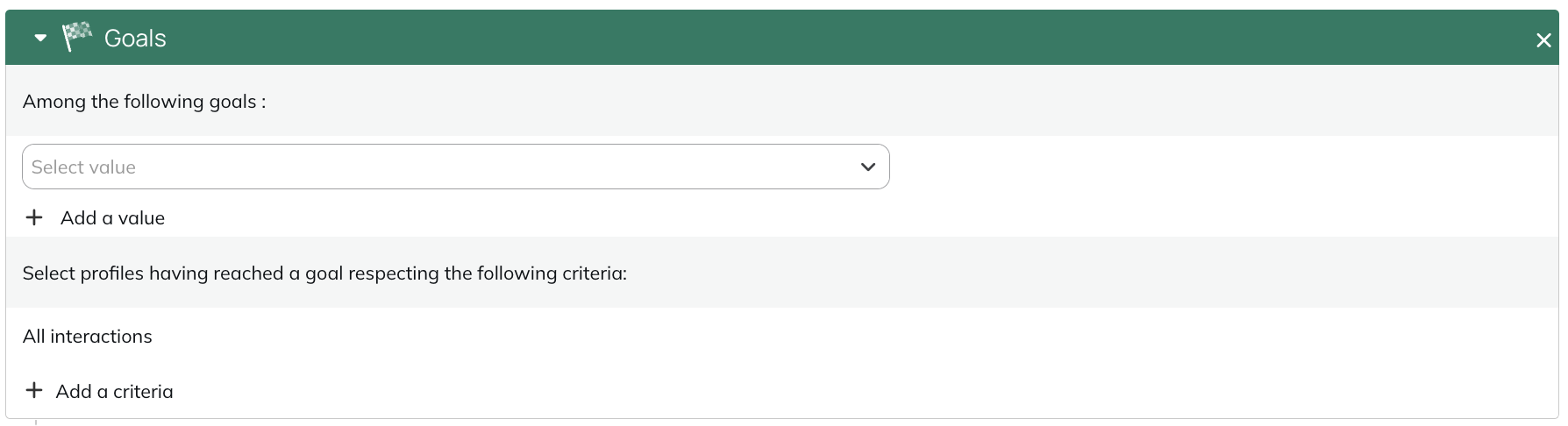Goals module