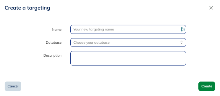 Create a targeting