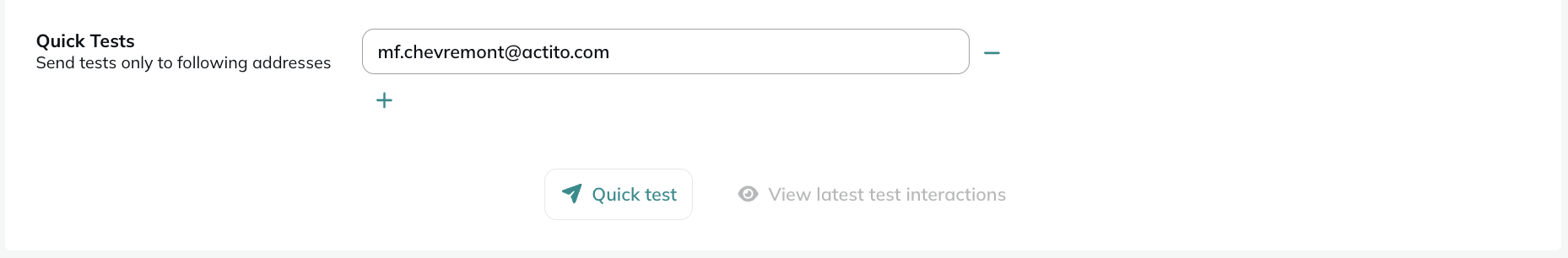 Overriding the testing team