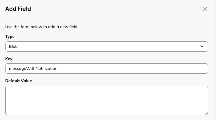 Add field