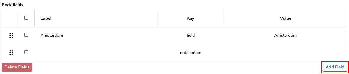Add back field