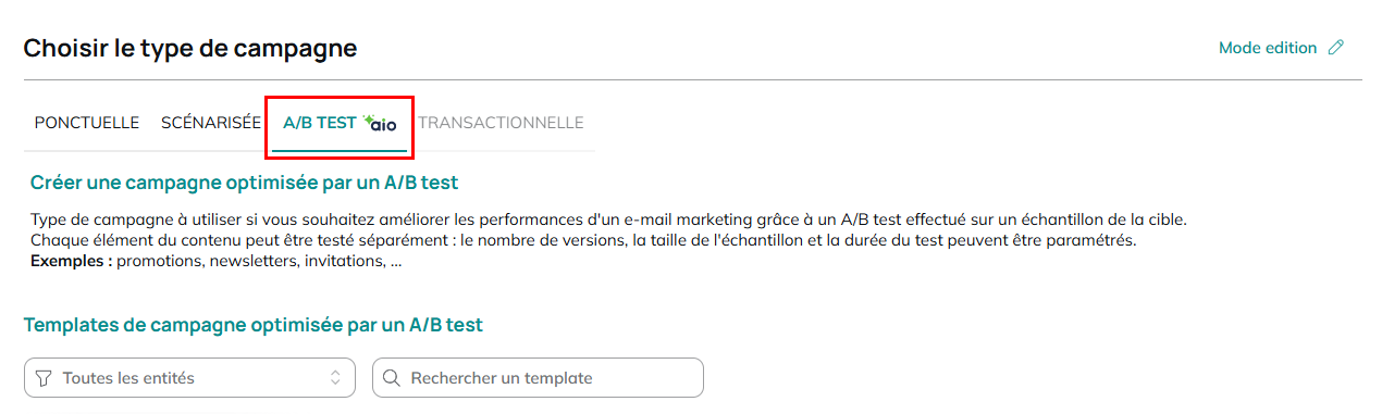 A/B testing