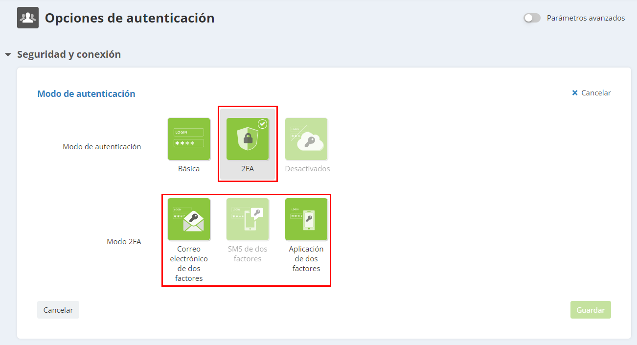 Autenticación de dos factores