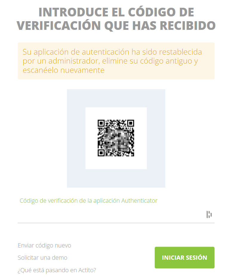 nuevo código QR