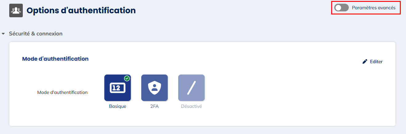 Configuración avanzada
