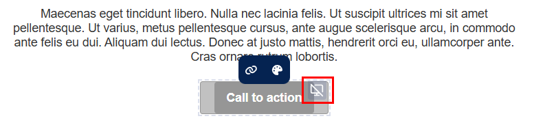 versión en la que el botón está oculto