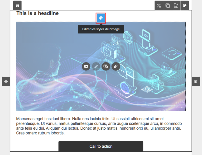 Editer les styles de l&#39;image