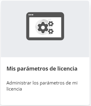 Mis parámetros de licencia