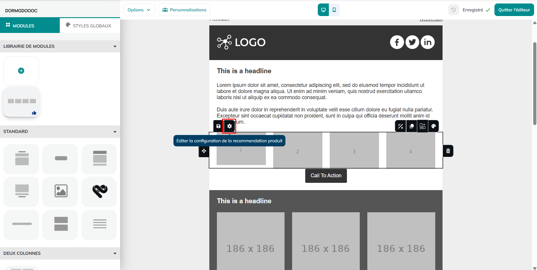 icono con forma de engranaje