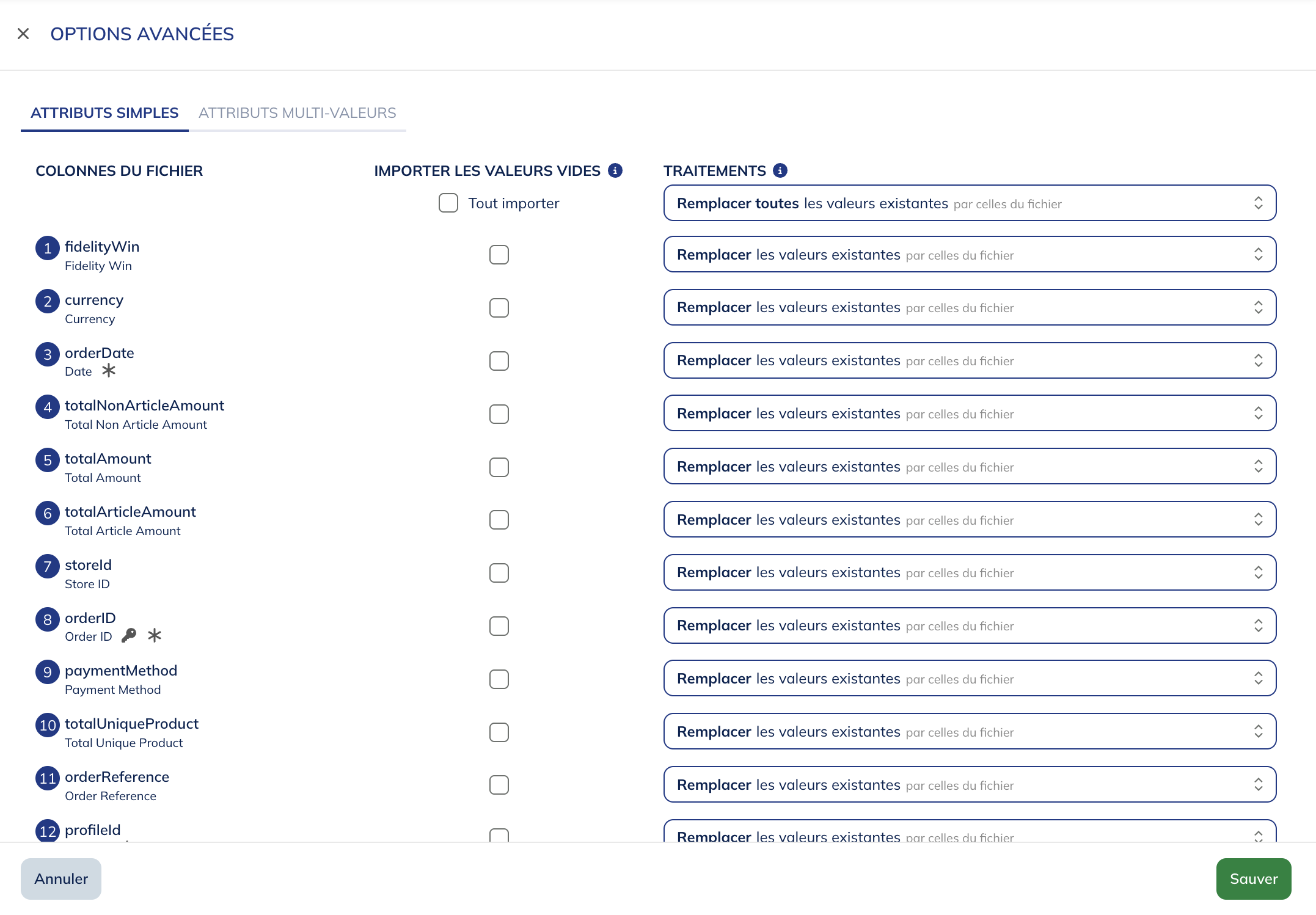 Explorar las opciones avanzadas