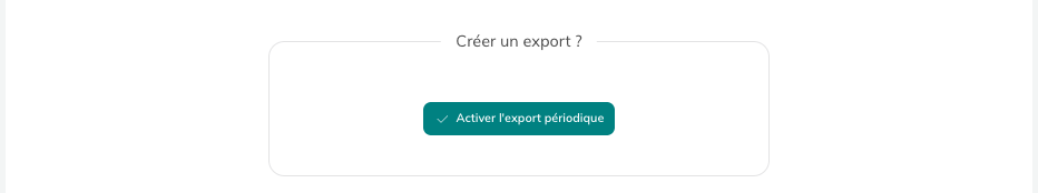 Activar la exportación periódica