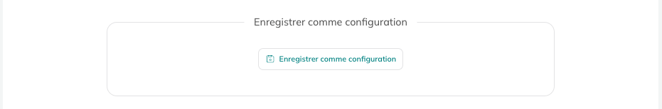 Guardar una configuración