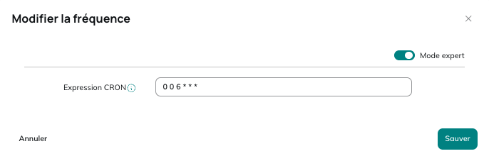 Modificar la frecuencia - Modo experto