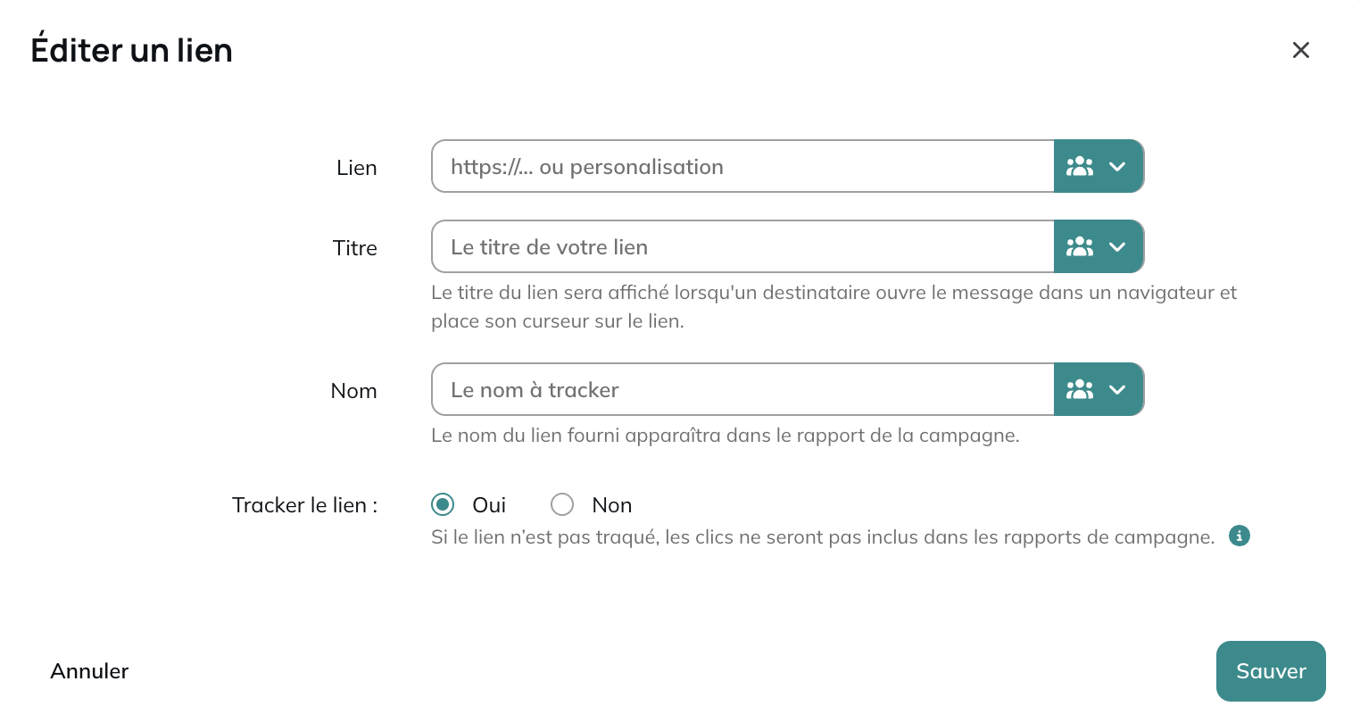 Editeur de liens