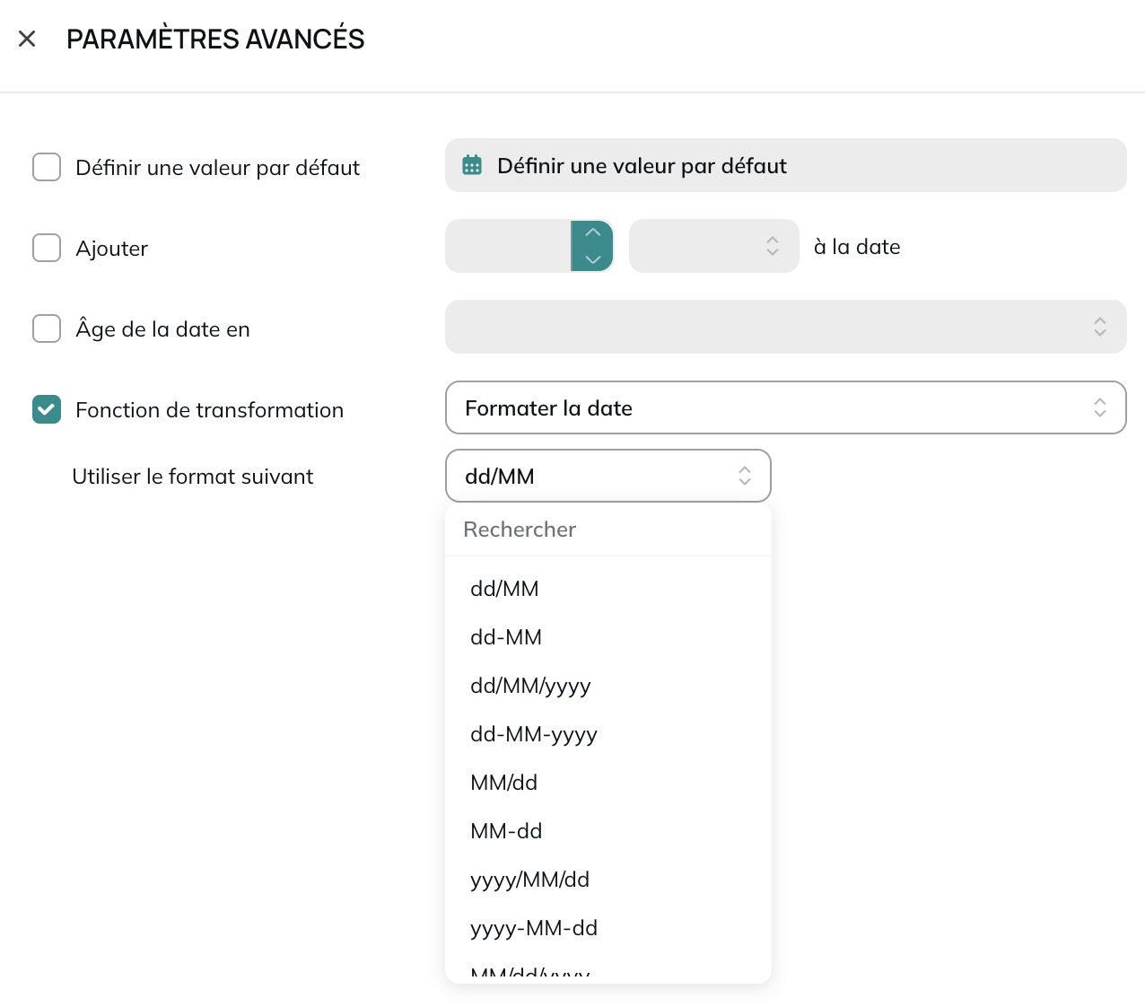 Formater la date