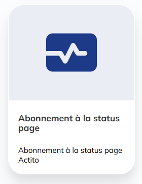 Abonnement status page