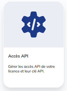 Accès API