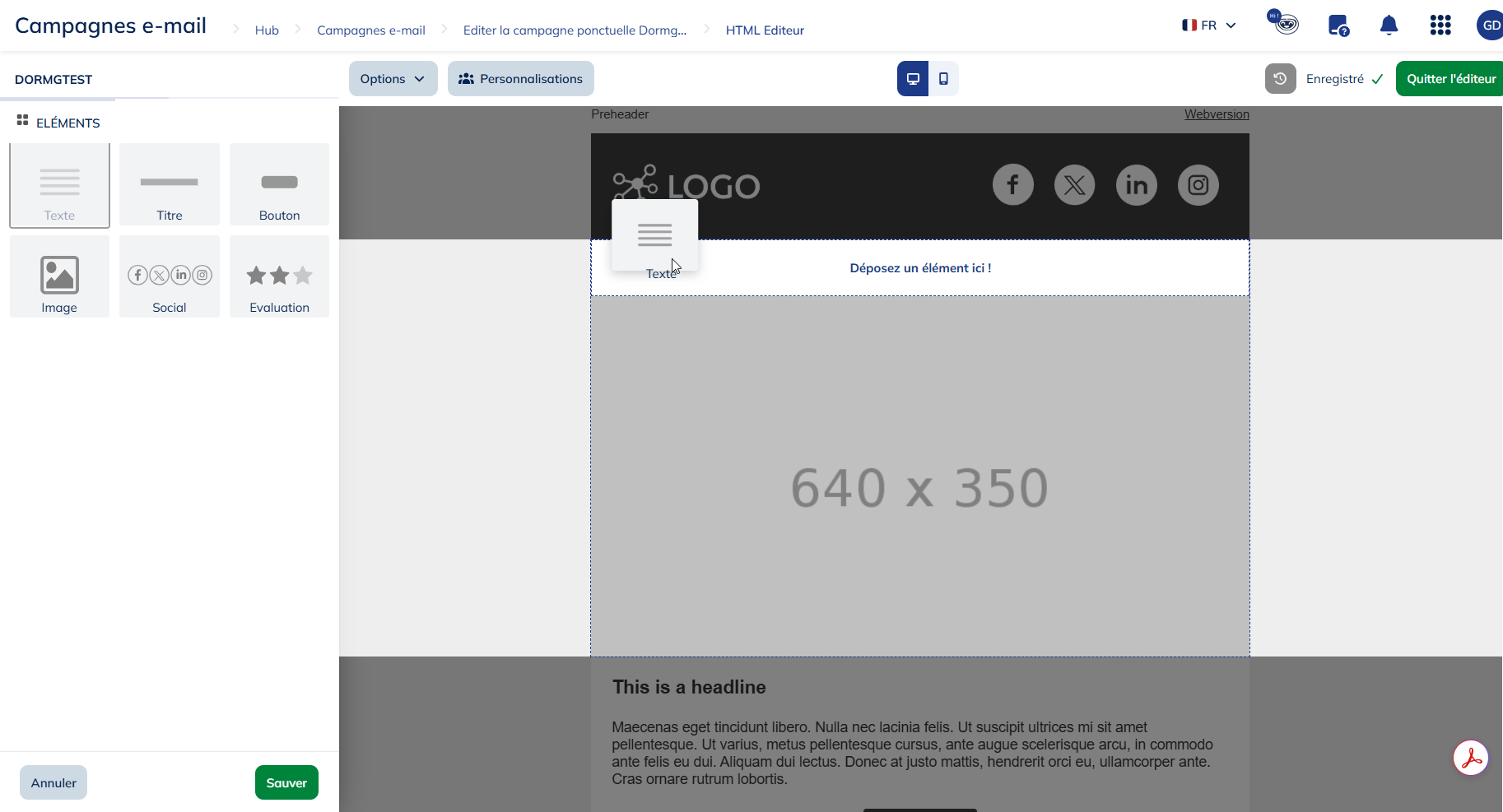 insérer un élément