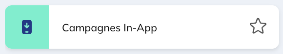 Icône module campagnes In-App