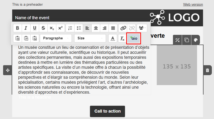 Bouton AIO