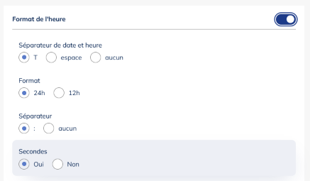 Suppression des secondes