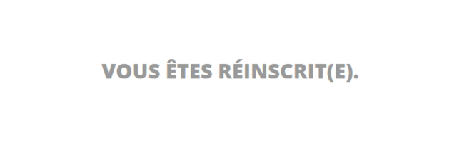 ré-abonnement