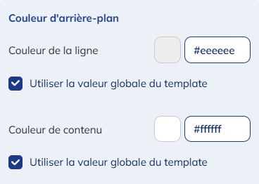 Couleur d'arrière plan