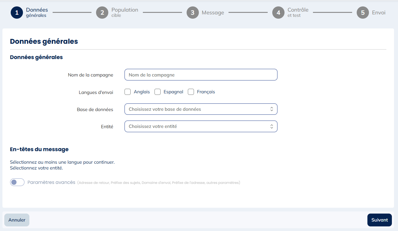 Données générales