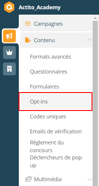 Opt-ins