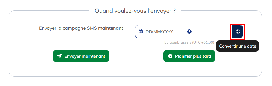 Planifiez votre envoi