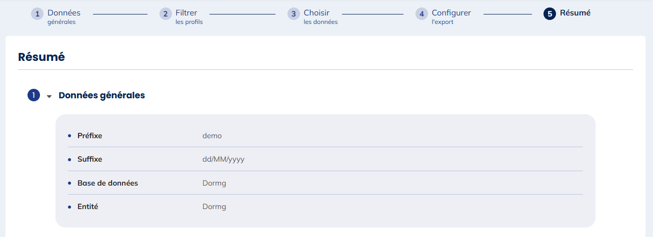 Données générales