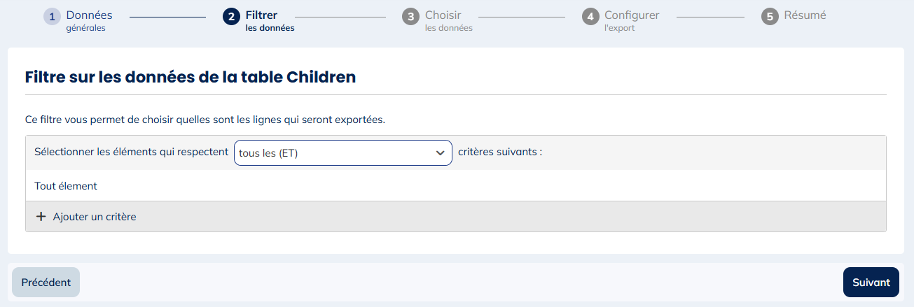 Étape 2: Filtrer les données