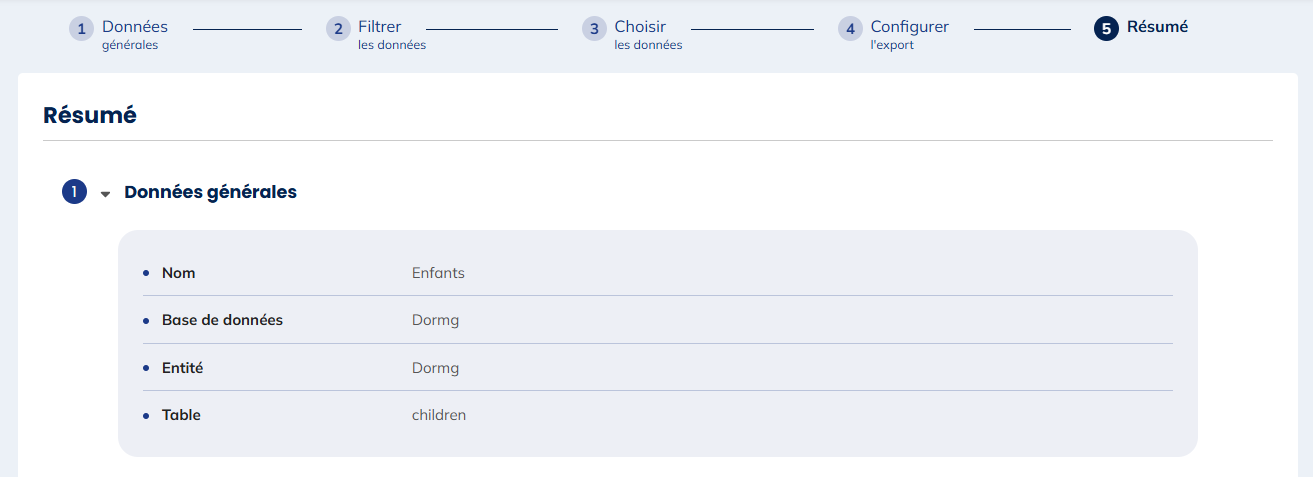 Données générales