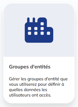 Groupes d&#39;entités