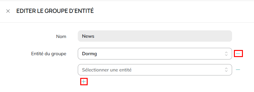 Ajouter &amp; enlever