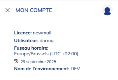 L&#39;écran de gestion des comptes
