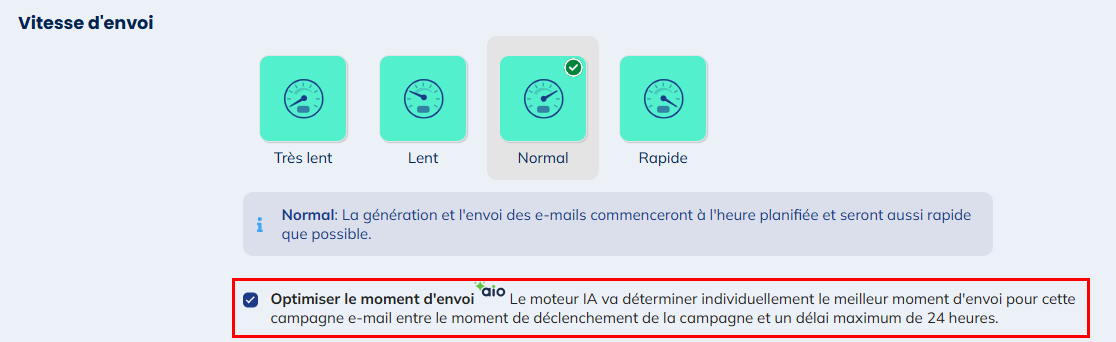 Meilleur moment d'envoi
