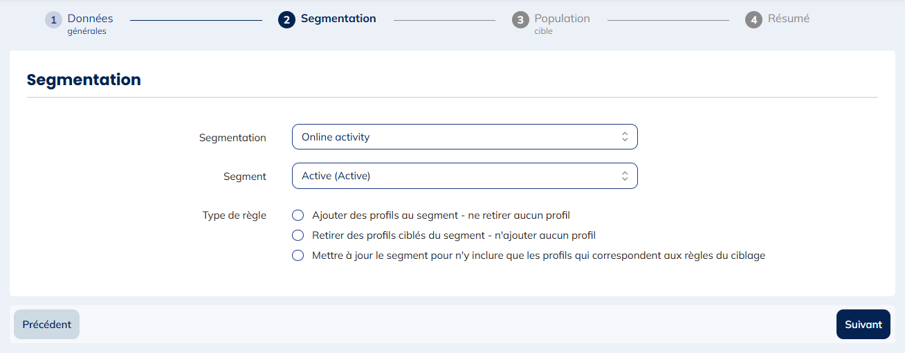 Segmentation Exclusive