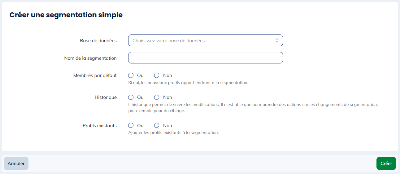 Segmentation Simple
